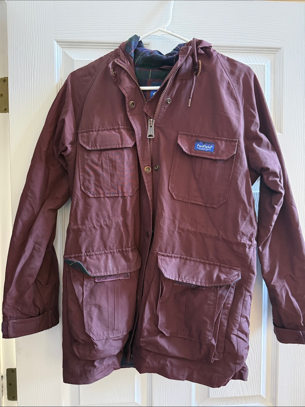 Vintage Women’s Penfield Burgundy Hooded Rain Jacket